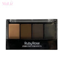 Sombra para sobrancelha ruby rose paleta de sombra trio de sombra natural definição maquiagem