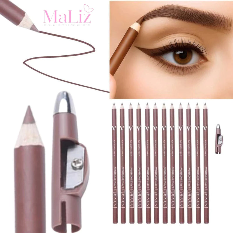 Lápis Marrom com Apontador para olhos - VIVAI